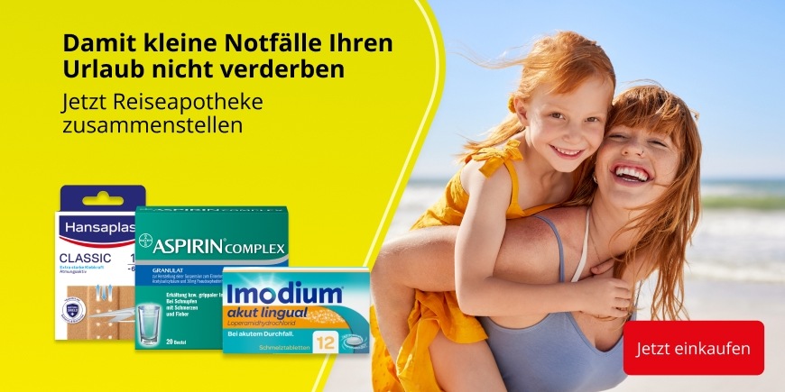 Jetzt Reiseapotheke zusammenstellen