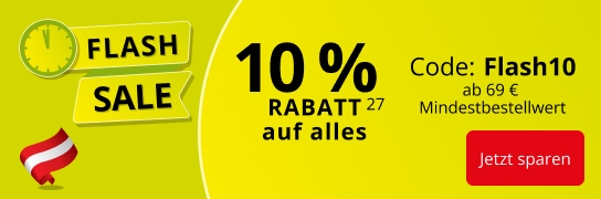 10 % Rabatt auf alles mit Code Flash10 - Weitere Bedingungen unter Fußnote 27